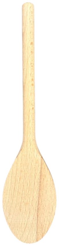 Wooden spoon - ladle - cooking spoon - oval - set of 3 - 25/30/35 cm - beech wood