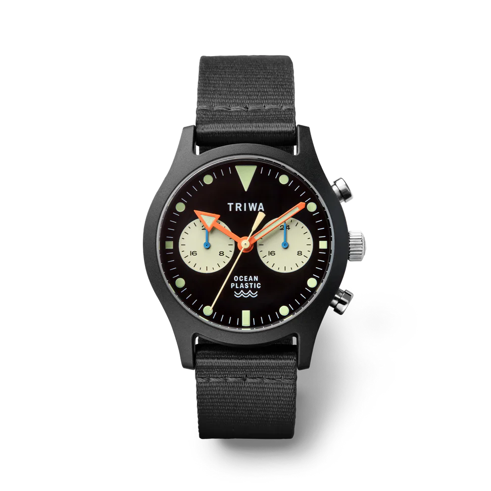 Triwa-Ocean Timer Black