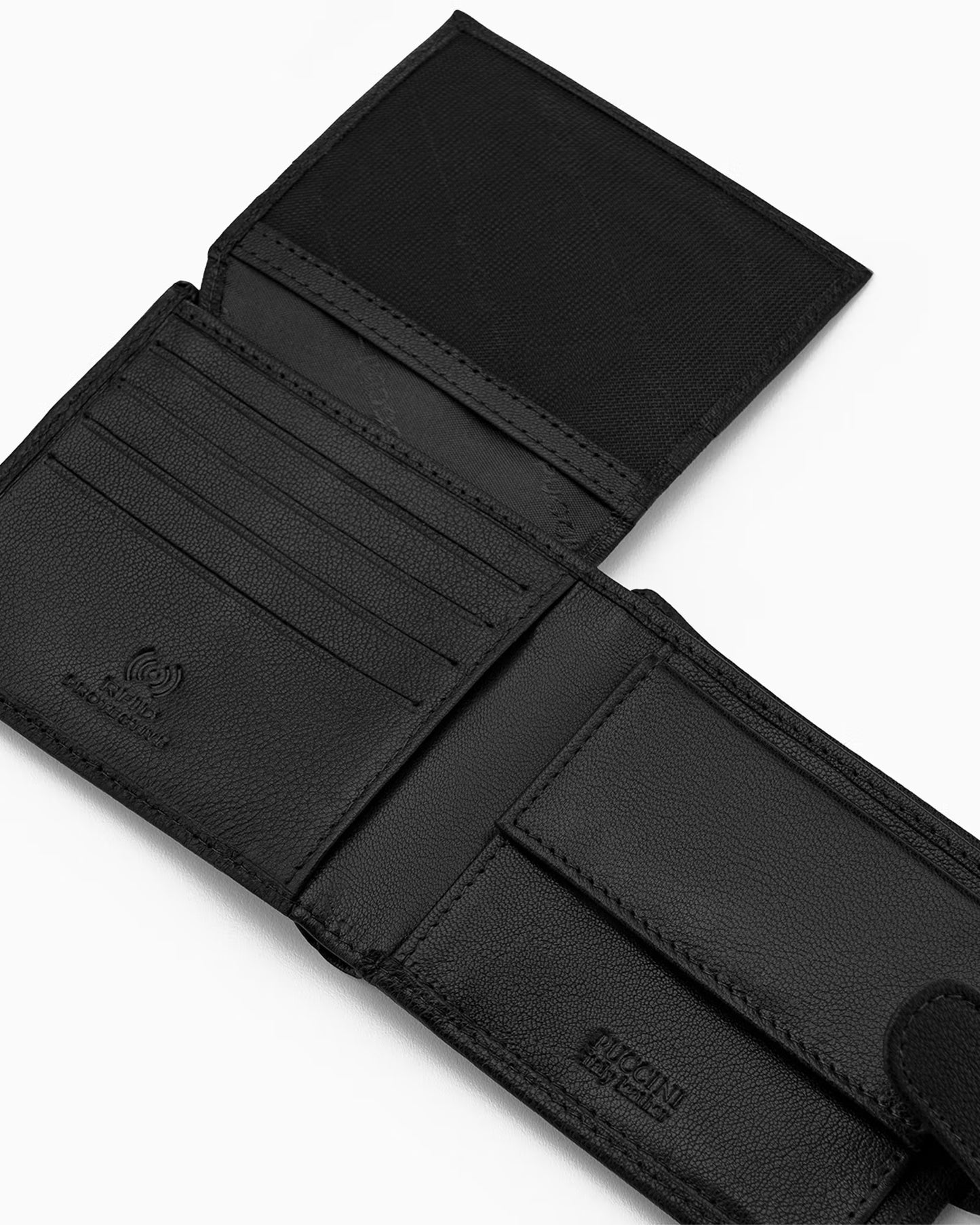 Puccini Black leather men's wallet