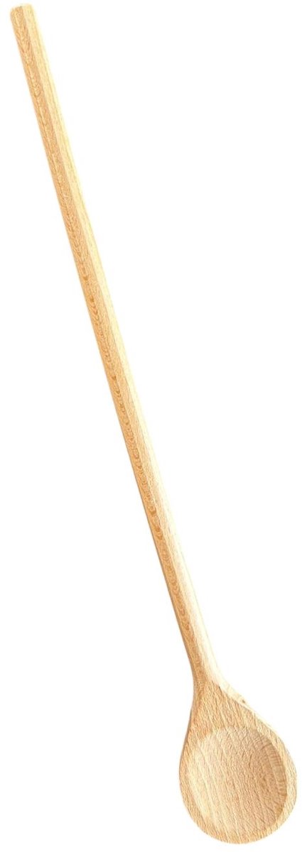 Wooden spoon - ladle - cooking spoon - round - set of 3 - 25/30/35 cm - beech wood