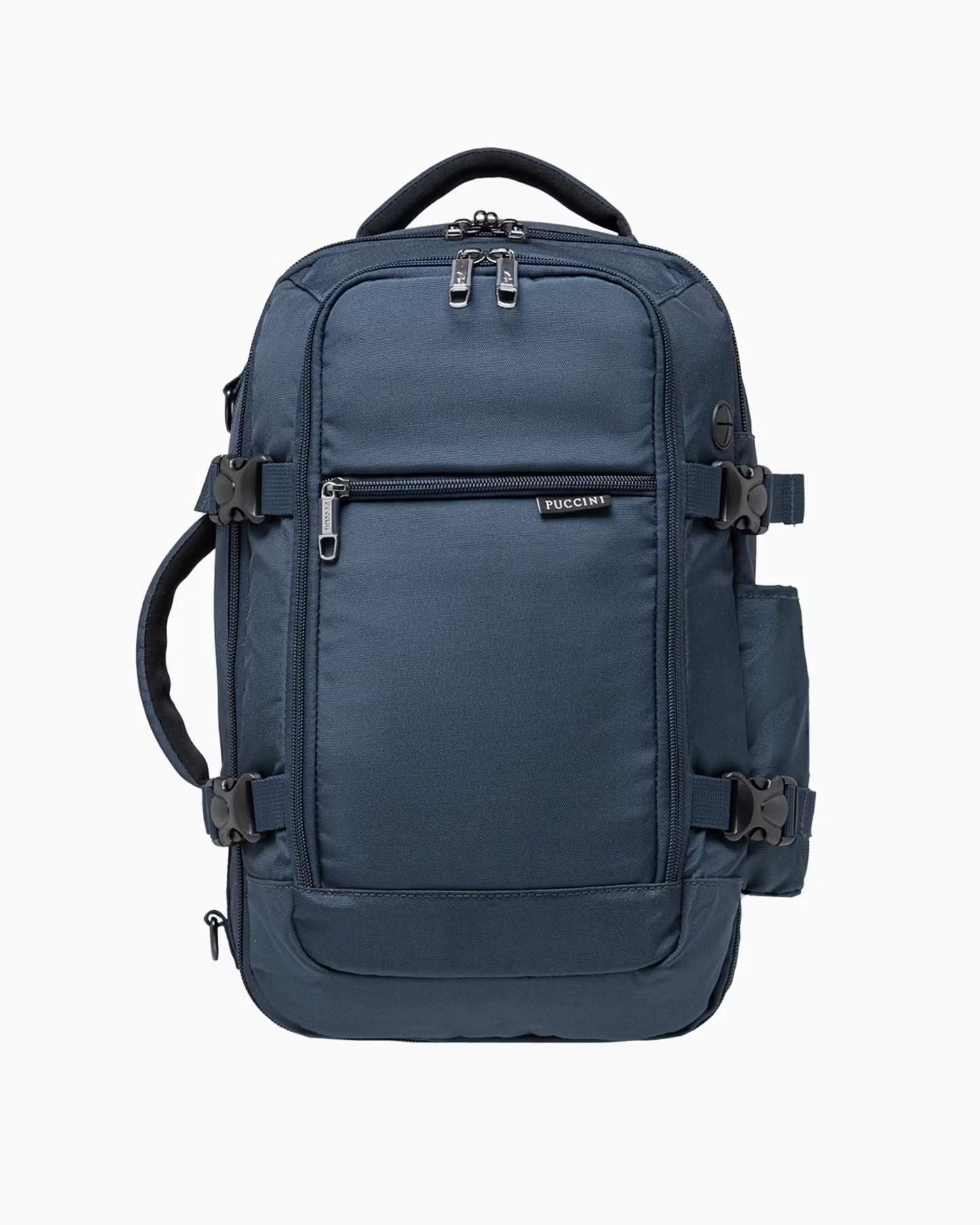 Puccini backpack - 3 in 1 - 40x25x12-20 cm - adjustable size - black - Wizzair - KLM - Ryanair - hand luggage