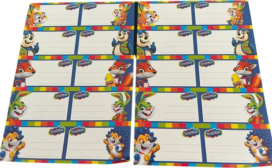 BAMBINO creatieve set met 12 kunstbenodigdheden + 20 stickers voor notitieboekjes