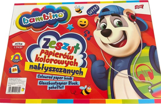 BAMBINO creatieve set met 12 kunstbenodigdheden + 20 stickers voor notitieboekjes