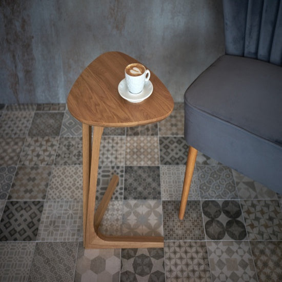 Dřevotvar Triangle-bijzettafel-massief eiken (alleen online verkrijgbaar)