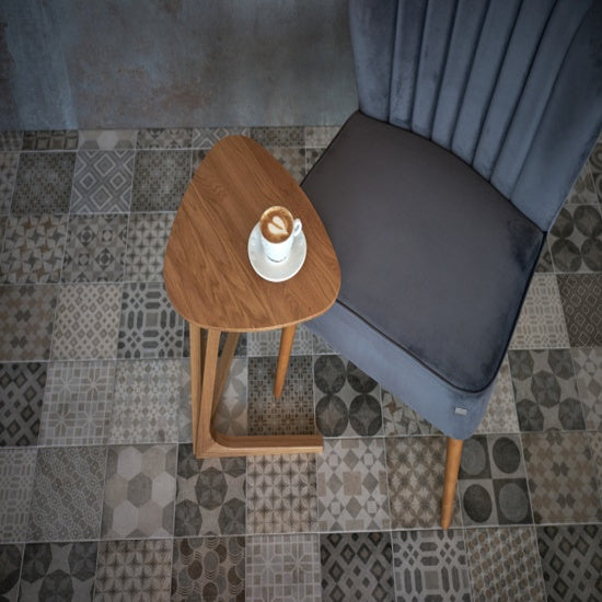 Dřevotvar Triangle-bijzettafel-massief eiken (alleen online verkrijgbaar)