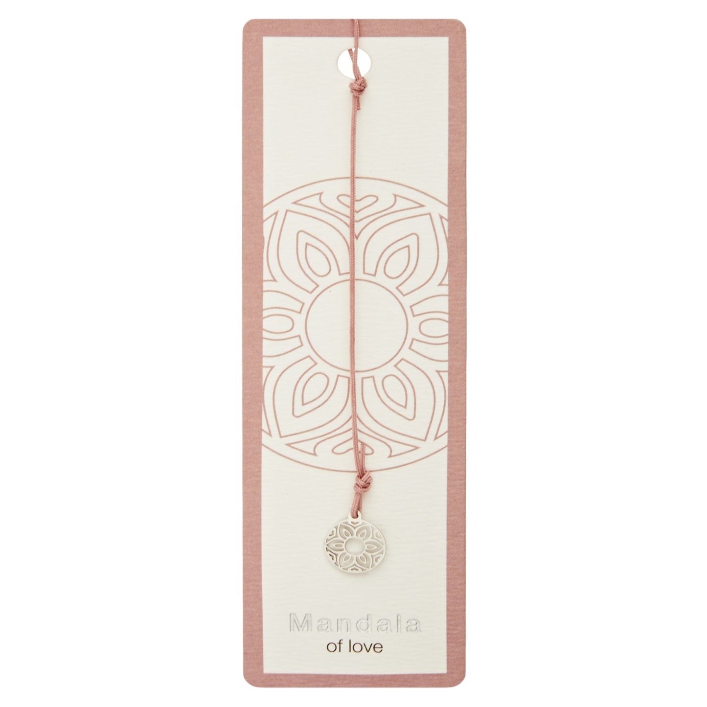 Boekenlegger met symbool-roestvrij st.-mandala van liefde