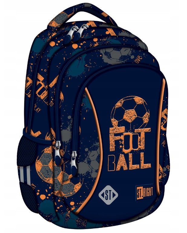 St.Right-rugzak-schooltas-15"-voetbal-39x27x17cm-20 liter-voetballen