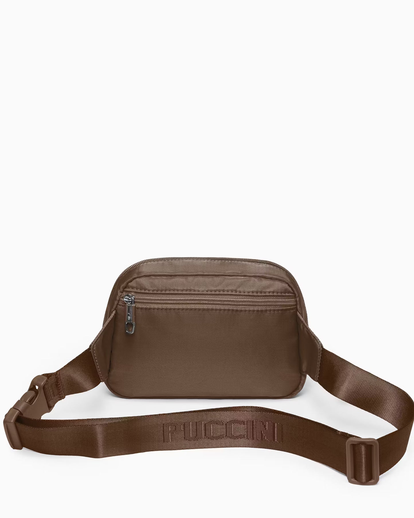 Puccini Brown Fabric Belt Bag/Cross Body Bag