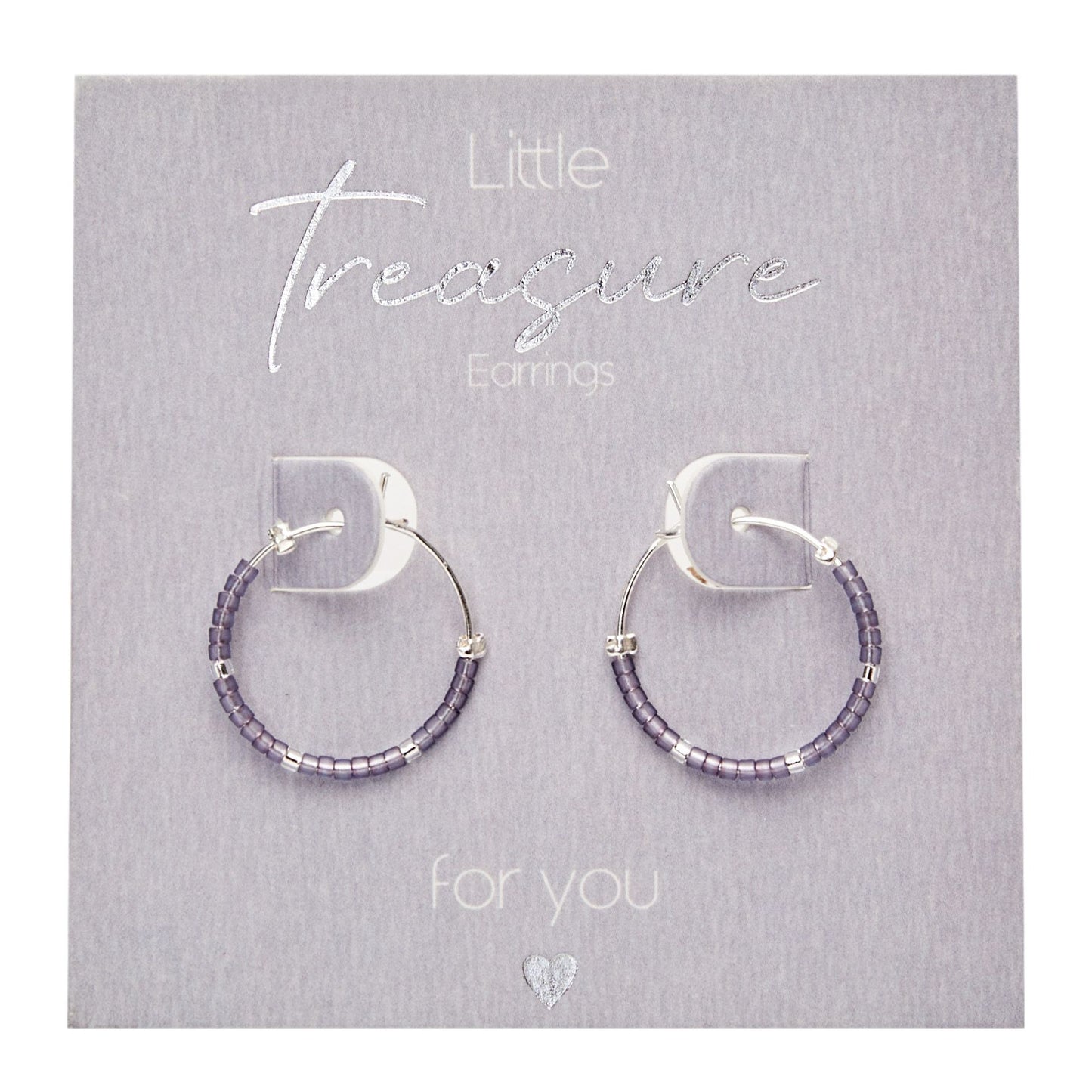 Crystals by HCA-Oorbellen-Little Treasure-Paars