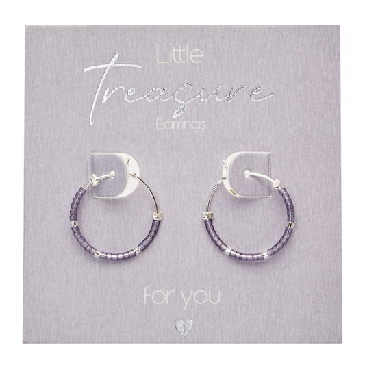 Crystals by HCA-Oorbellen-Little Treasure-Paars