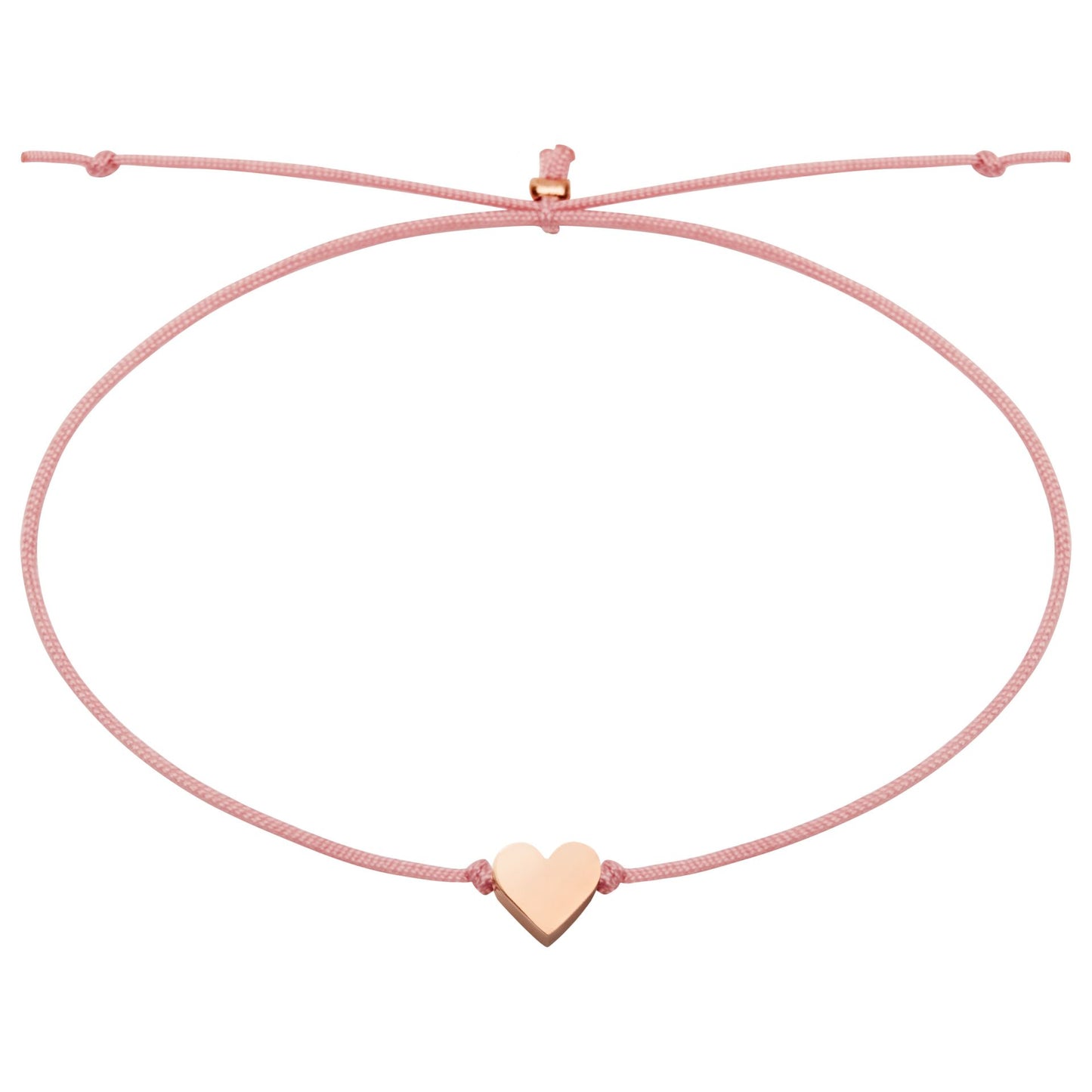 Kryształy HCA - Bransoletka - Dobre Życzenia - Pozłacane Różowym Złotem - Serce