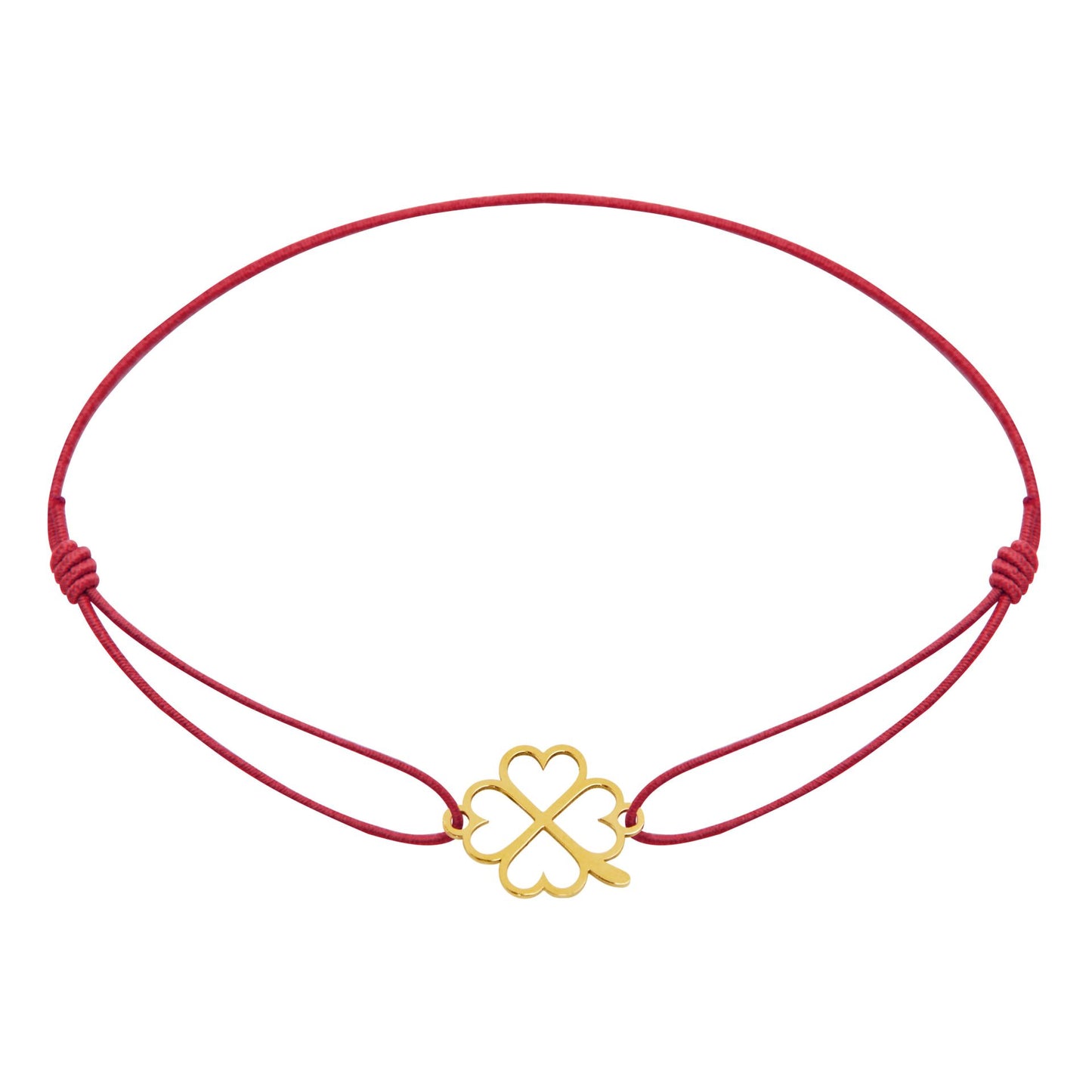 Bransoletka HCA Crystals by Little Stars w kolorze złotym z koniczyną