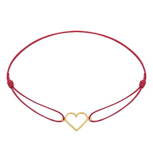 Kryształy HCA - Bransoletka - Małe gwiazdki - Pozłacane - Serce