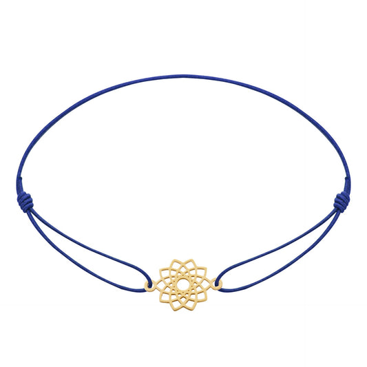 Bransoletka HCA z kryształkami Little Stars z pozłacanym kwiatkiem