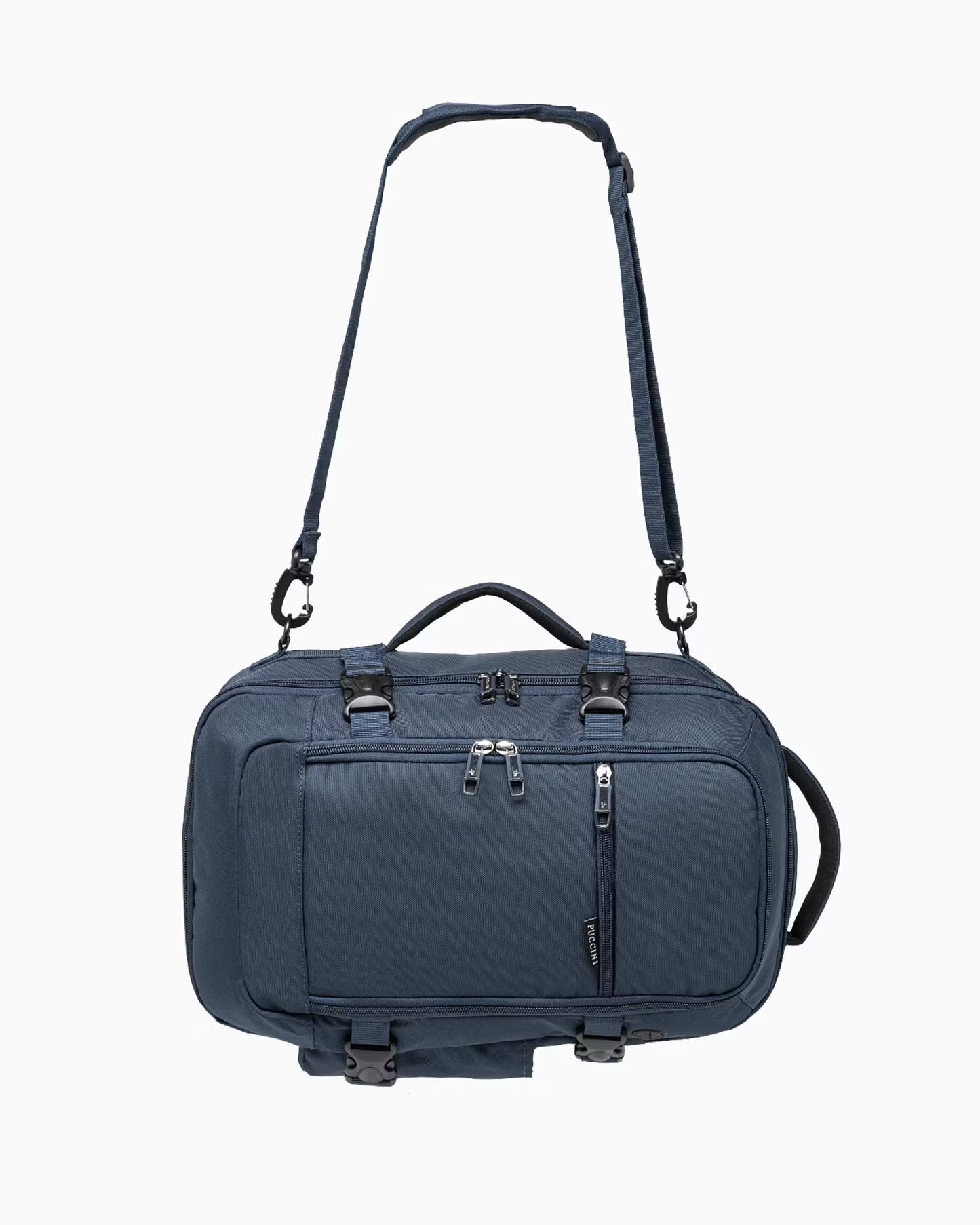 Puccini backpack - 3 in 1 - 40x25x12-20 cm - adjustable size - black - Wizzair - KLM - Ryanair - hand luggage