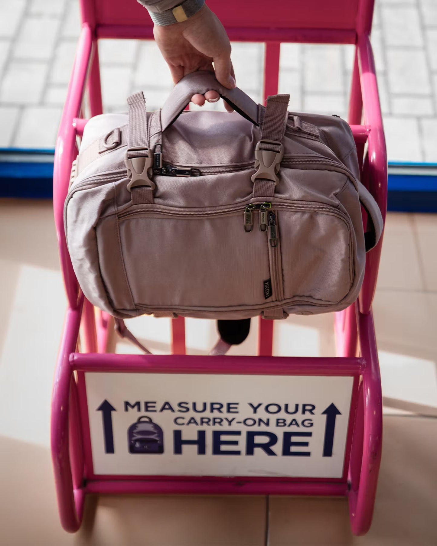 Plecak Puccini - 3 w 1 - 40x25x12-20 cm - regulowany rozmiar - czarny - Wizzair - KLM - Ryanair - bagaż podręczny