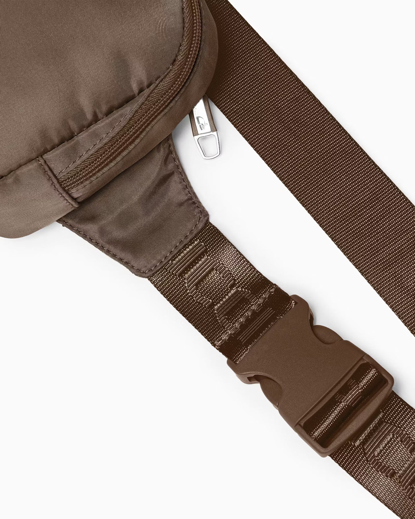 Puccini Brown Fabric Belt Bag/Cross Body Bag