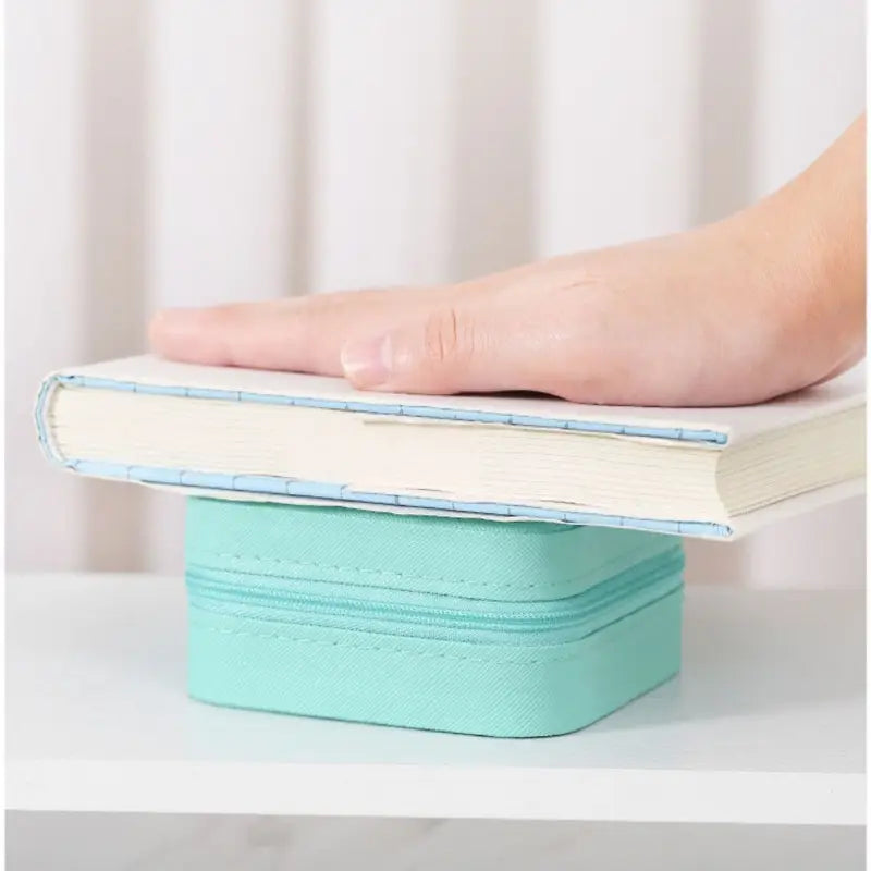 Reisjuwelendoosje met rits - BLAUW