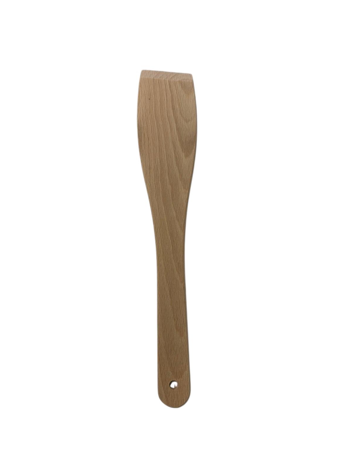 Wooden spoons and spatula - ladle - cooking spoon - baking spatula - baking spatula - set of 2 spoons and 1 spatula - 30 cm - beech wood