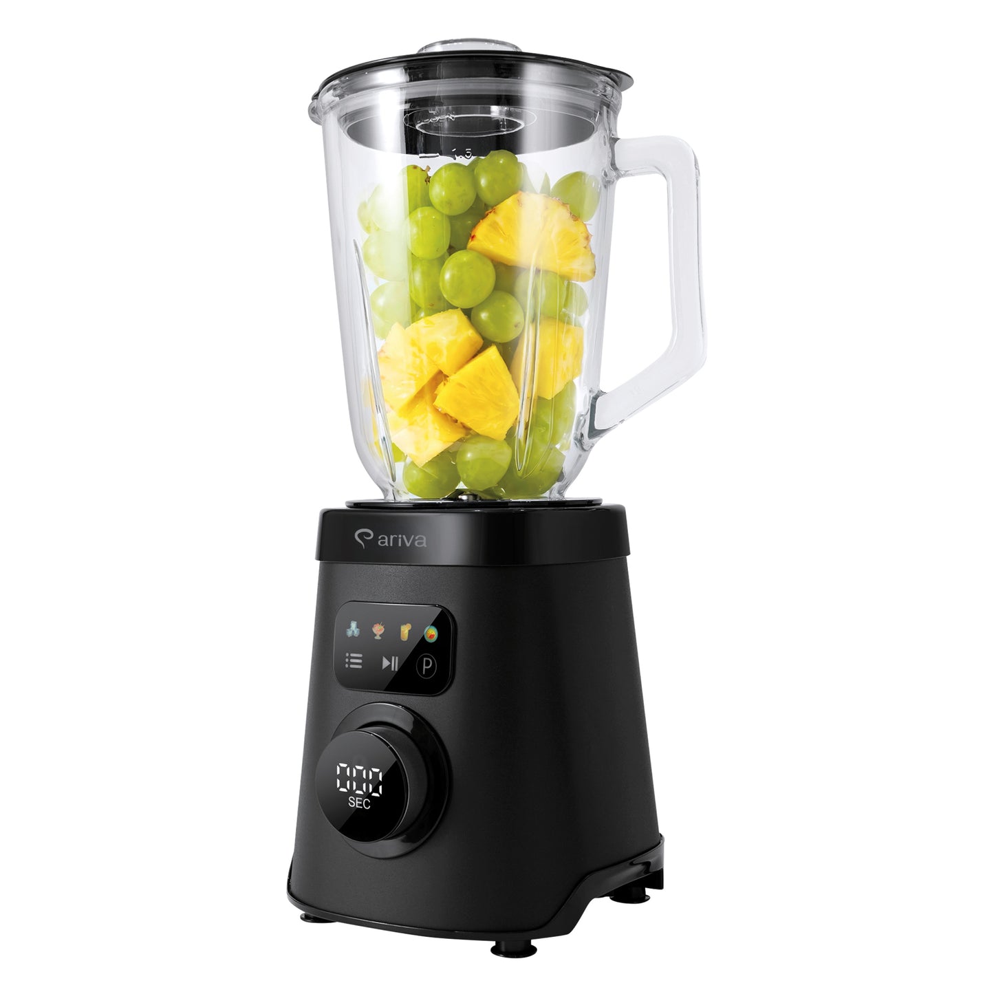 ARIVA-Blender-1500W-1.5L-2-in-1-250G Herb Grinder-Also for Coffee Beans-Auto Clean-Stainless Steel