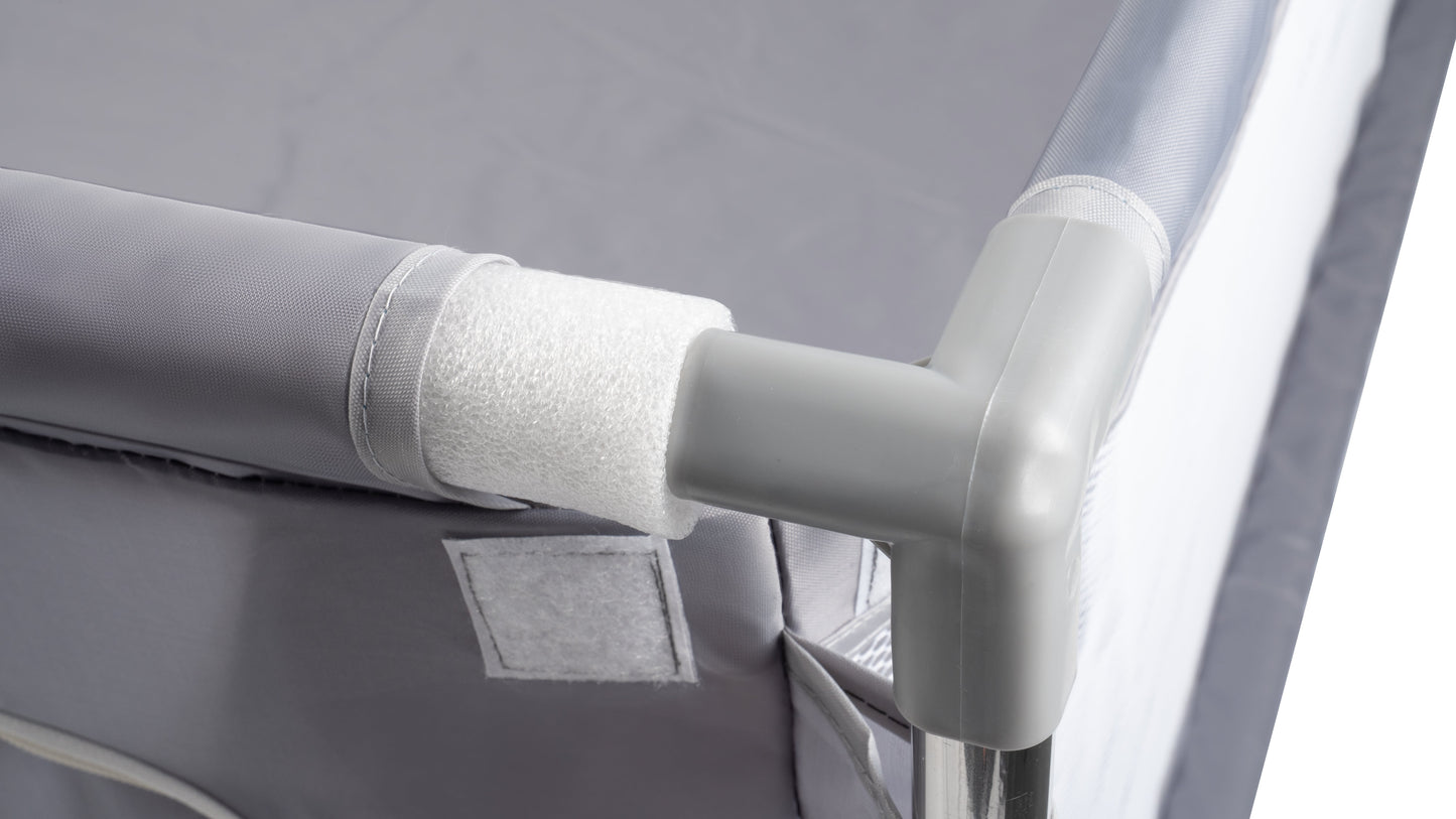 MalPlay-KIVO-babybox - kinderbox – 120x180 cm – voor binnen en buiten – grijs/wit – ademend gaas