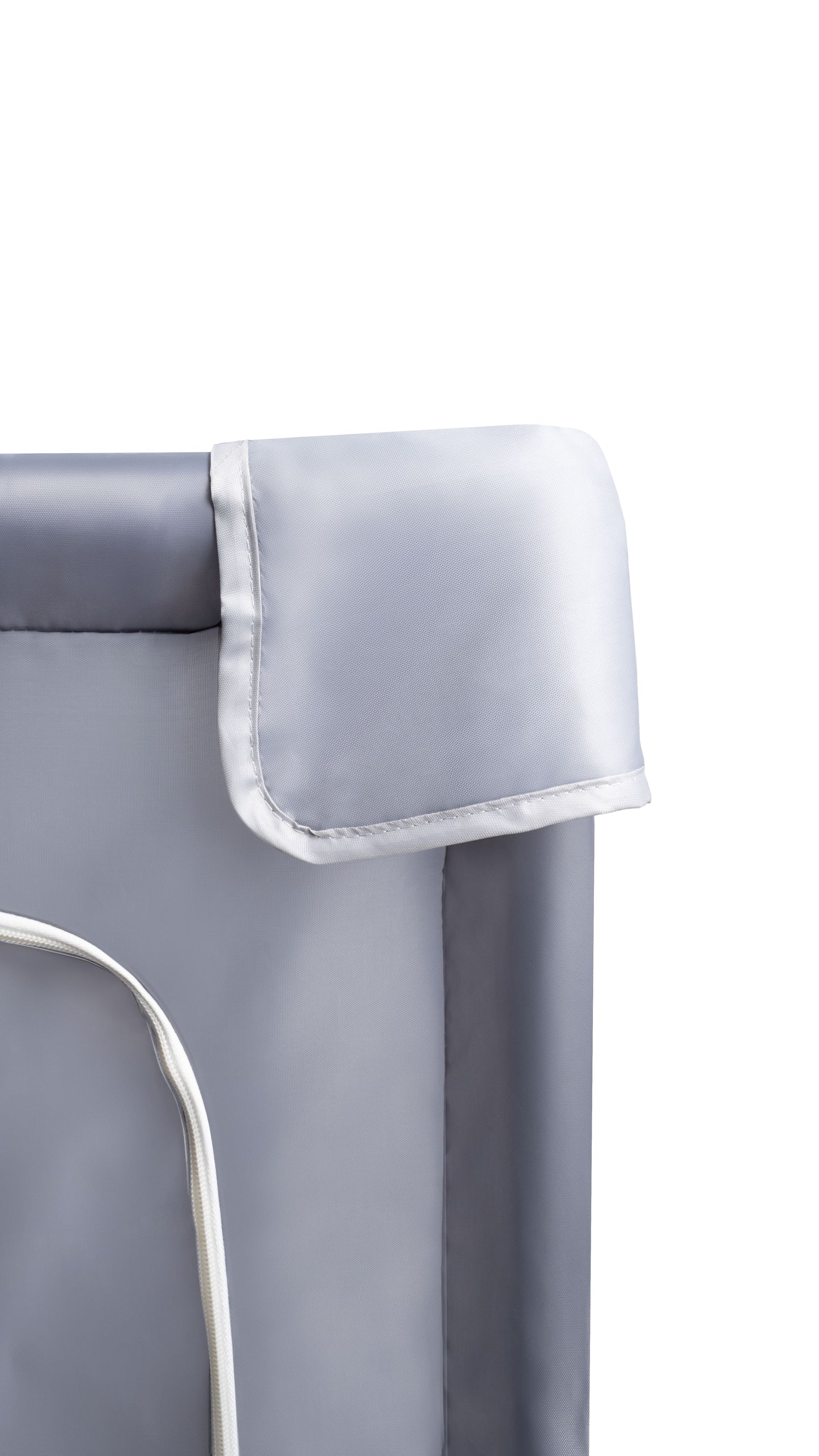 MalPlay-KIVO-babybox - kinderbox – 120x180 cm – voor binnen en buiten – grijs/wit – ademend gaas