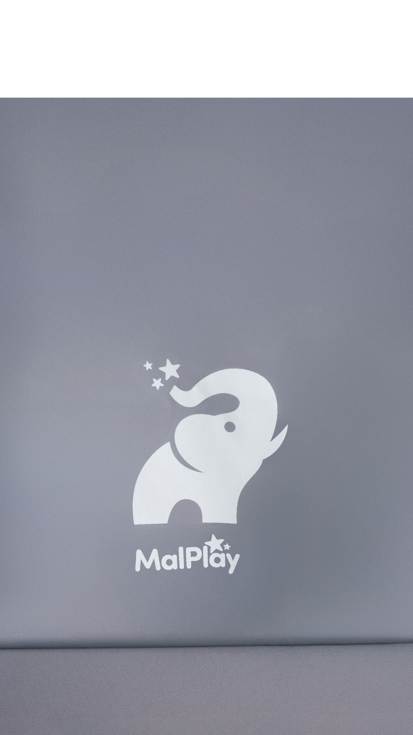 MalPlay-KIVO kojec dla niemowląt - 180x200 cm - do użytku wewnątrz i na zewnątrz - szary/biały - przewiewna siateczka