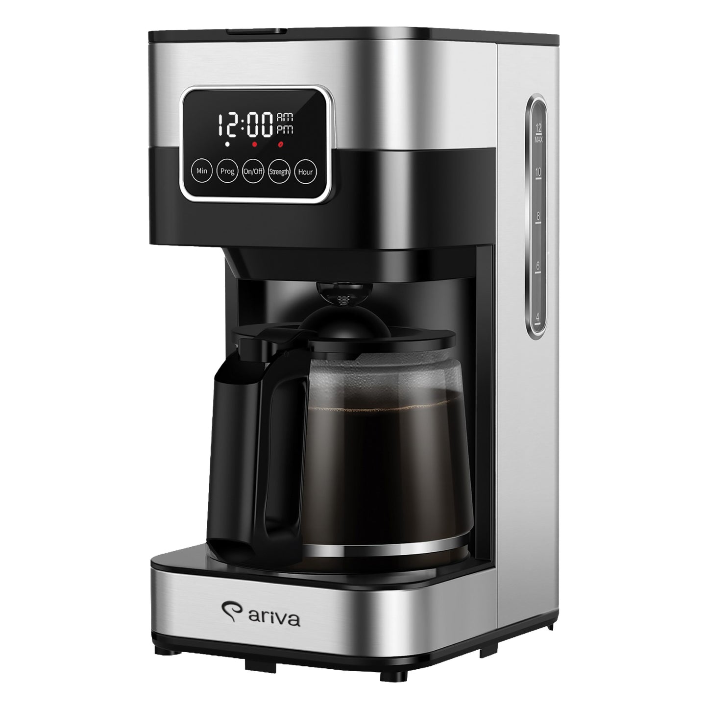 ARIVA-Filter Coffee Machine-Touchscreen-1.5L-12 Cup-Programmable-Keep Warm Function-Anti-drip