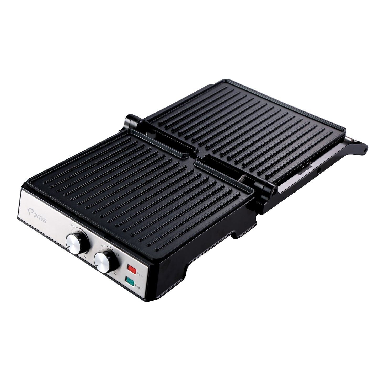 ARIVA-Grill-29x24cm-2 in 1-contact grill-tafel grill-tosti apparaat-Keramische anti-aanbaklaag-Timer-2000W
