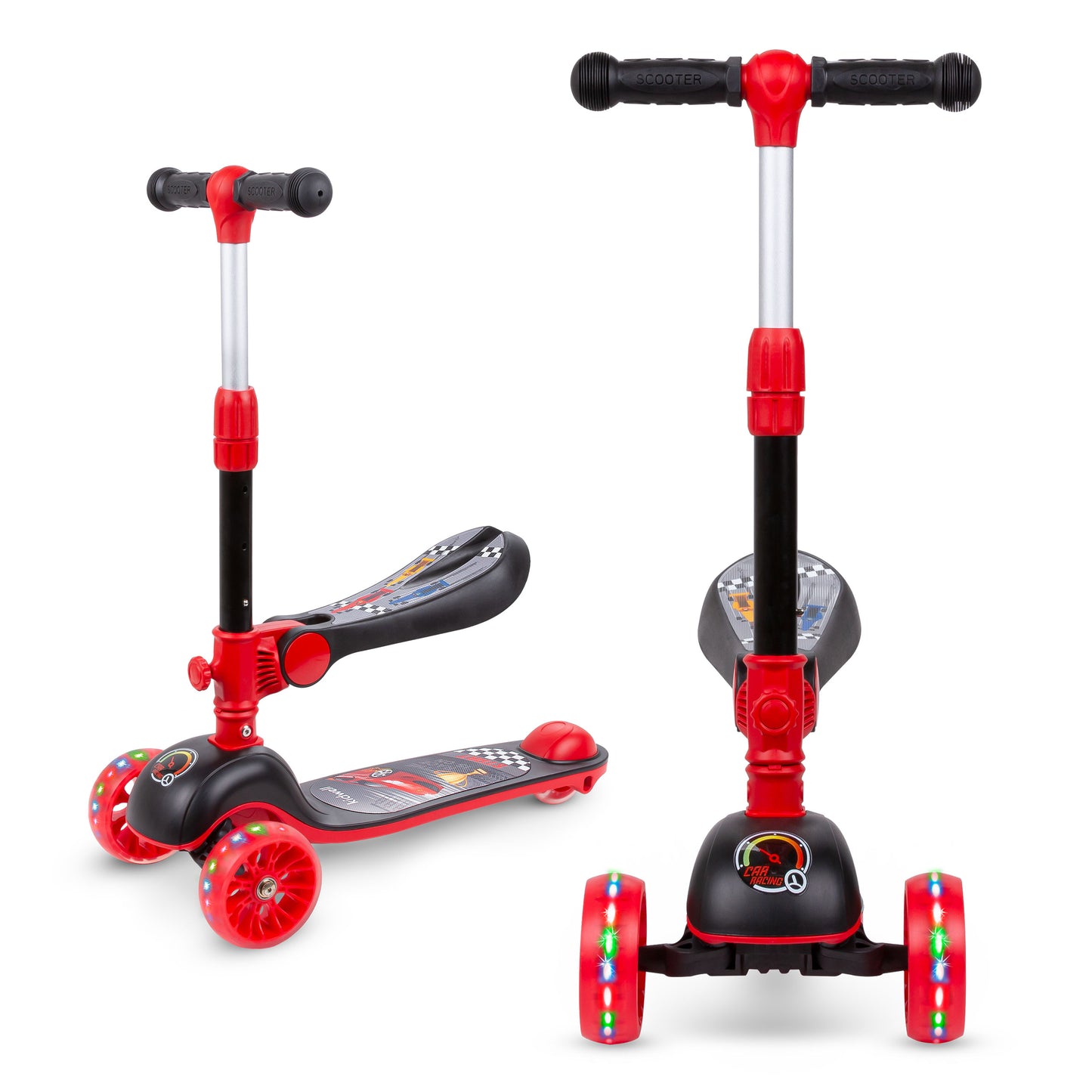 Kidwell-RIMBA-step-Red/black-with saddle