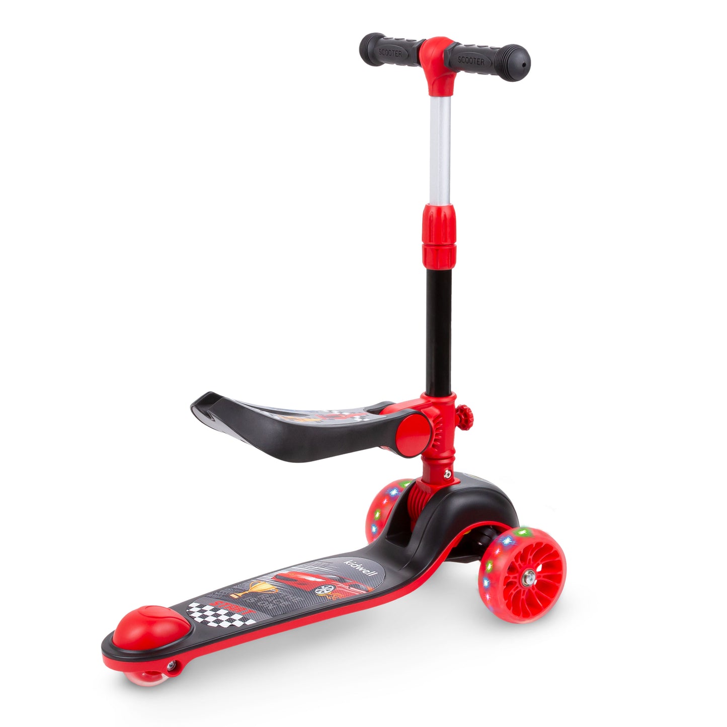 Kidwell-RIMBA-step-Red/black-with saddle