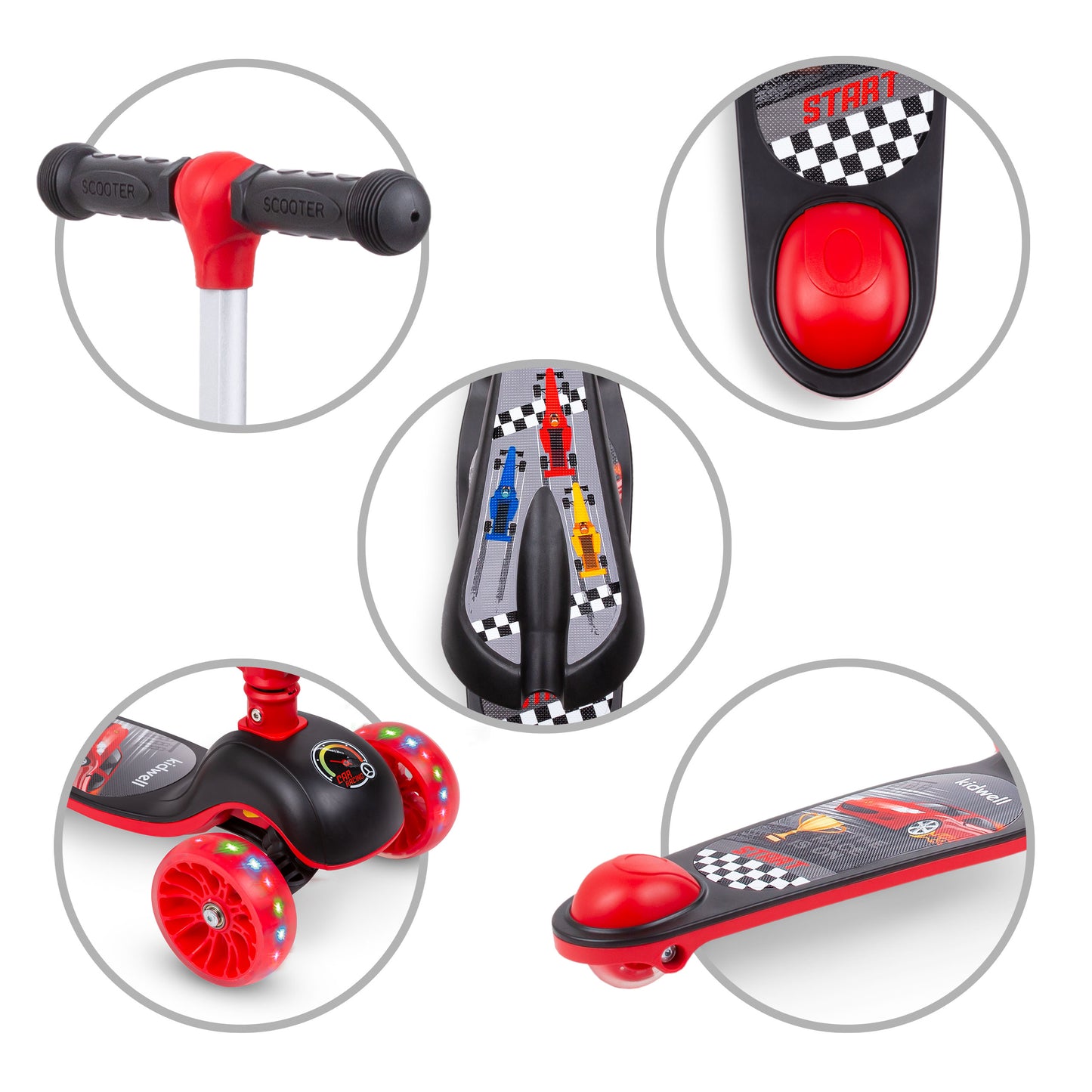 Kidwell-RIMBA-step-Red/black-with saddle