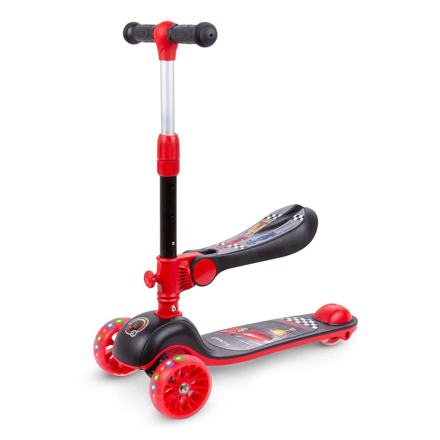 Kidwell-RIMBA-step-Red/black-with saddle