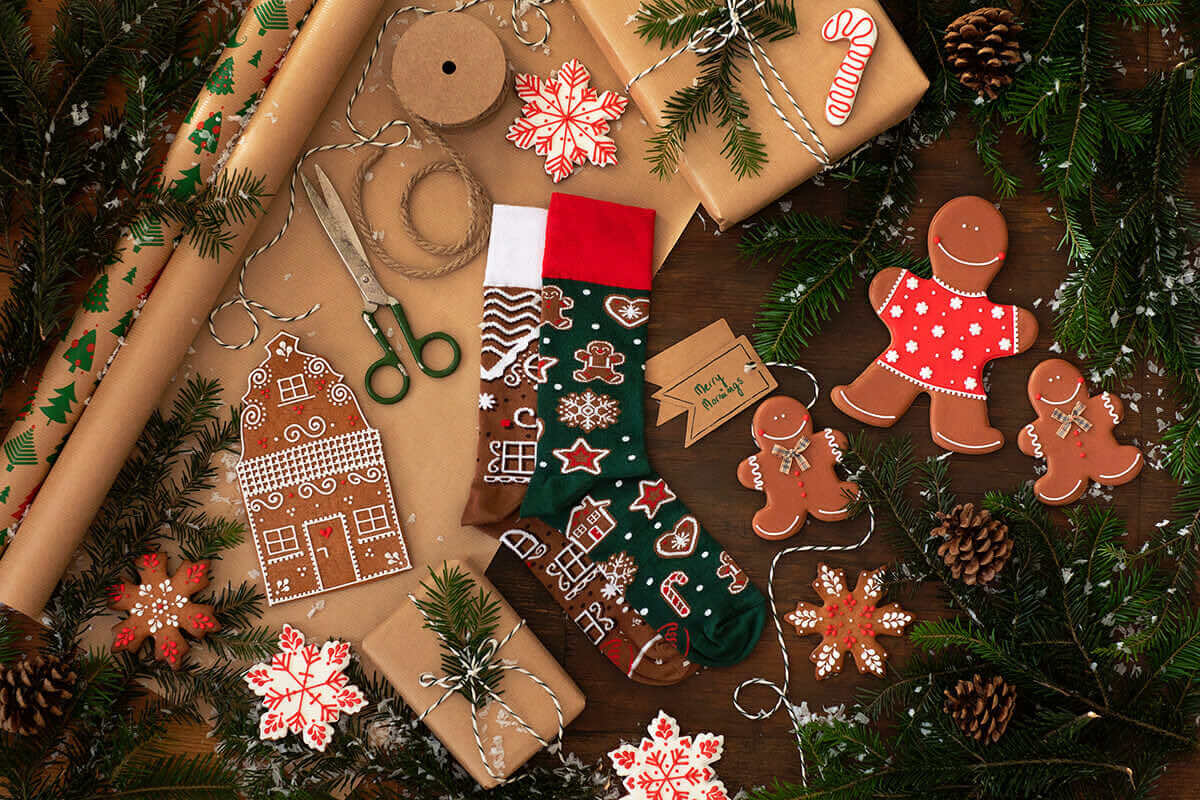 Many Mornings - Sokken - Ginger bread man - 43-46