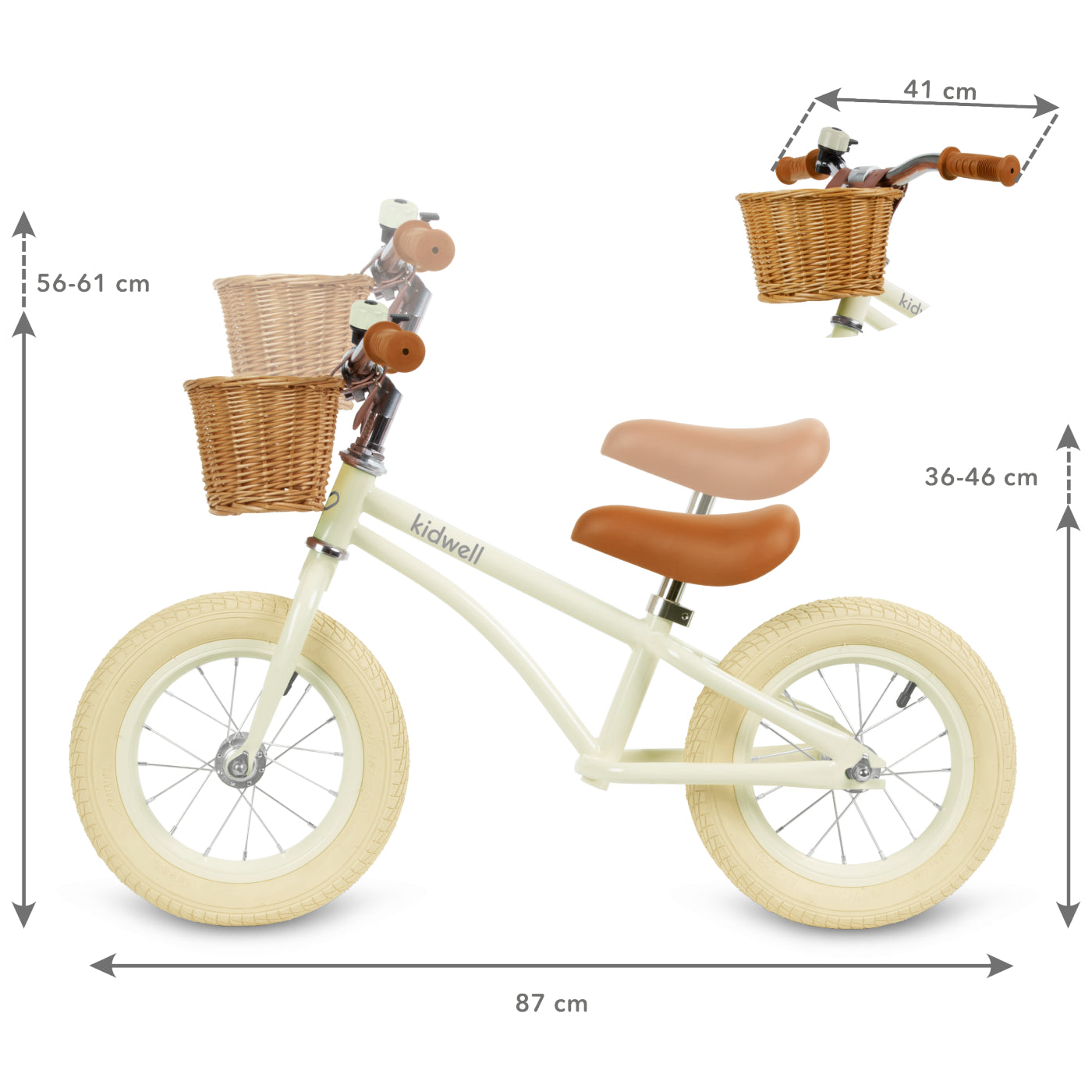 Kidwell Balance Bike Classy Cream