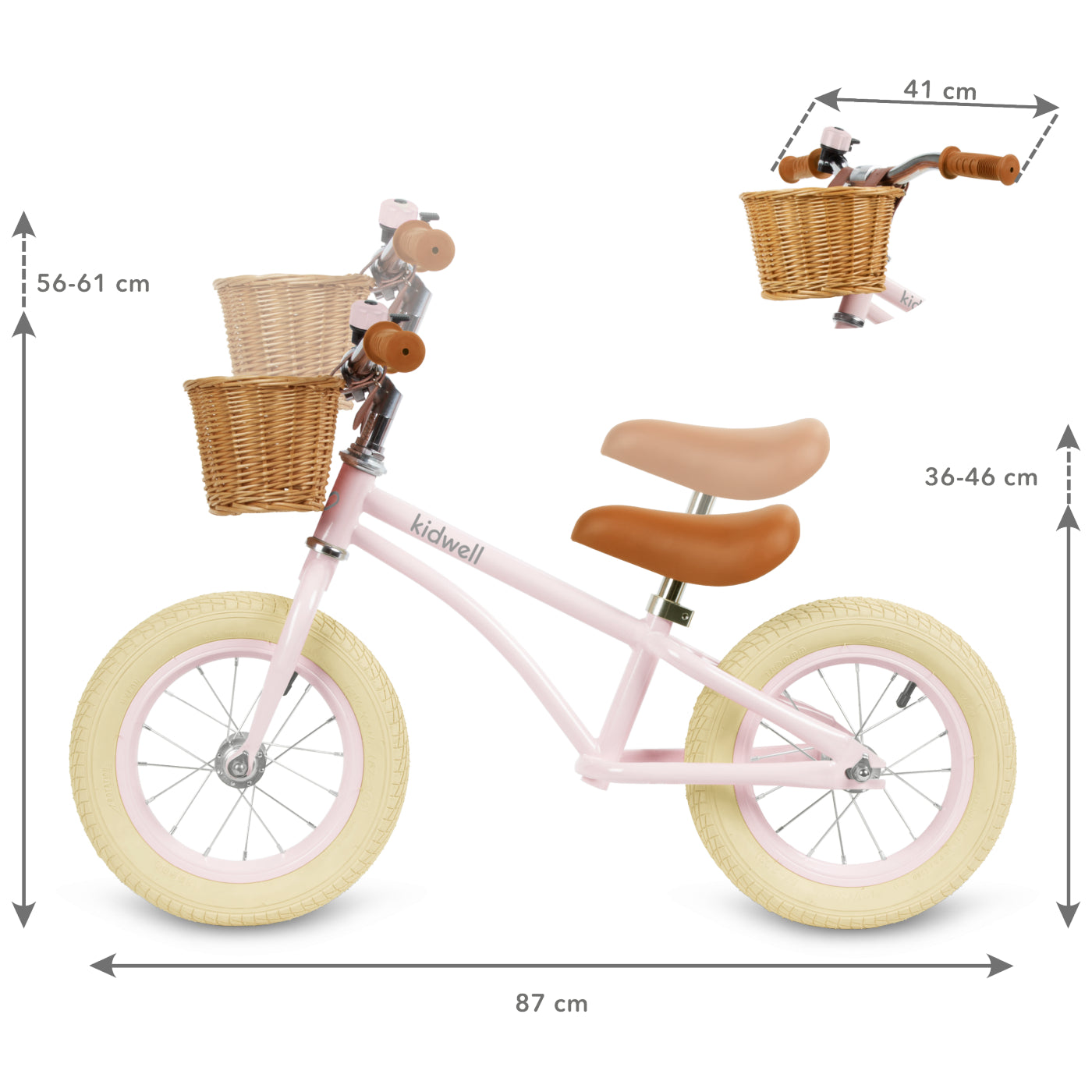 Kidwell-Loopfiets-Classy-Pink