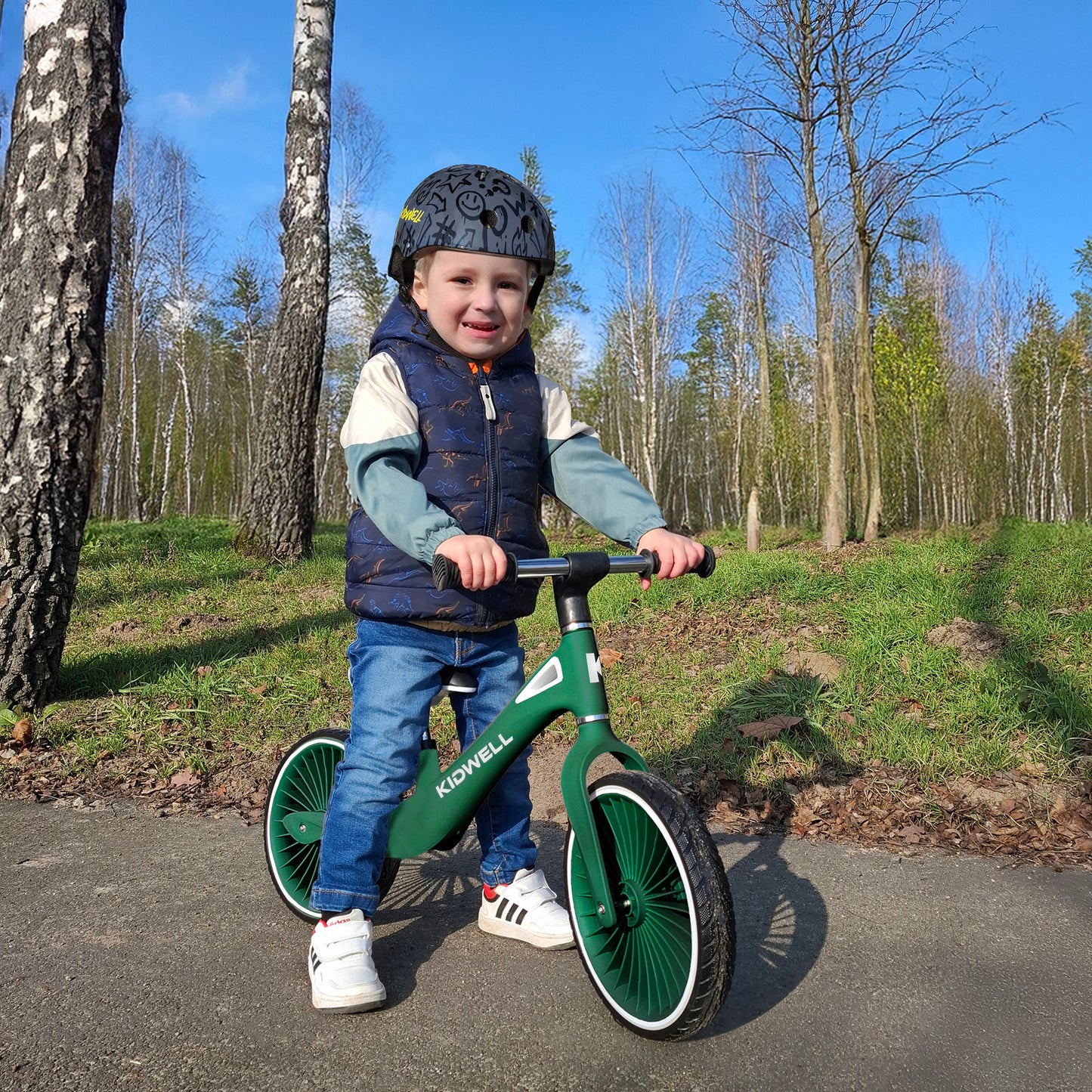 Rowerek biegowy Kidwell-NIX-12 cali-od 2 lat-niebieski