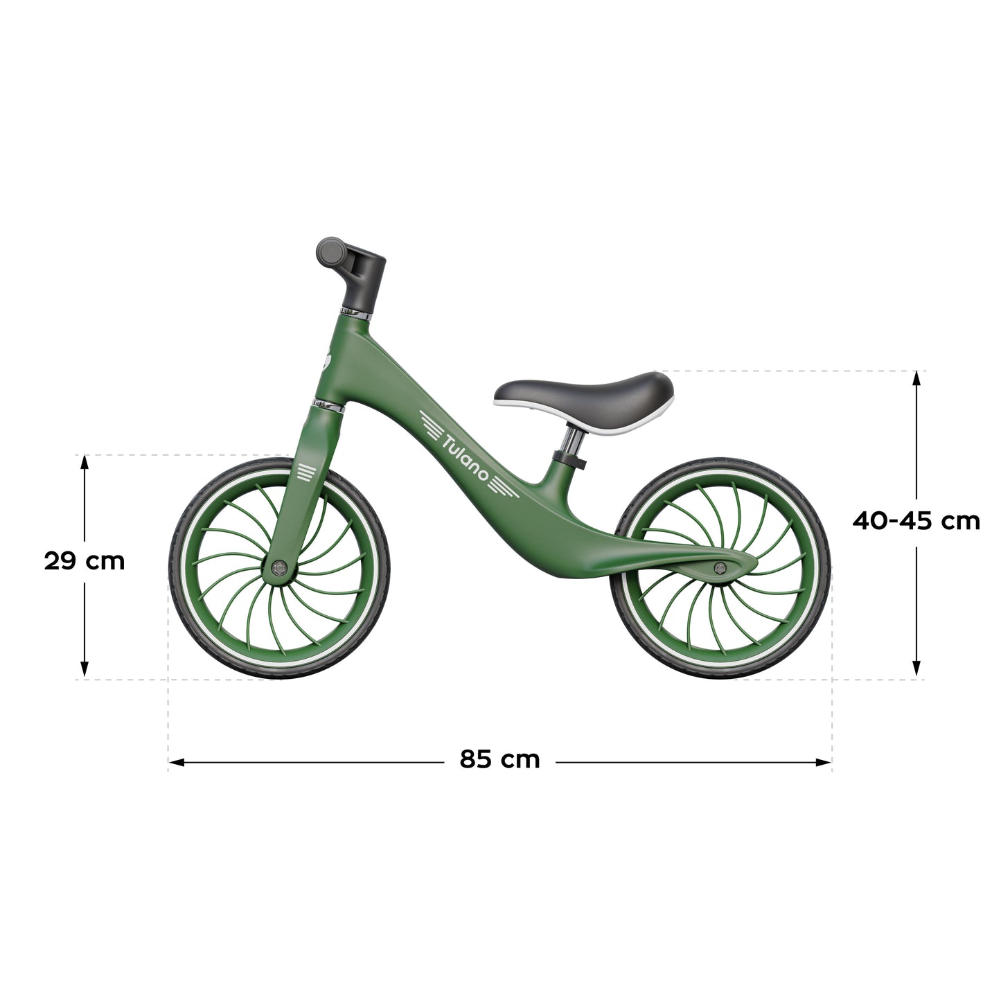 Tulano - loopfiets - Route - Green