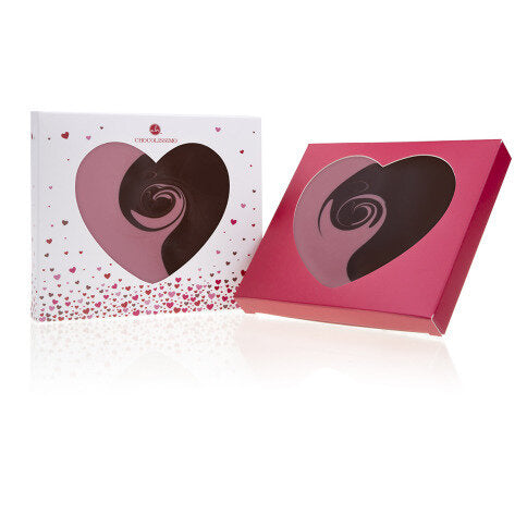 Chocolate heart - Harmony - Ruby and pure