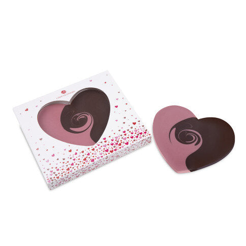 Chocolate heart - Harmony - Ruby and pure