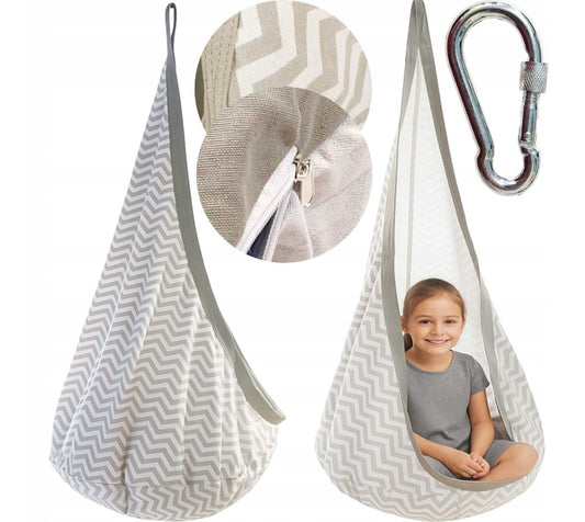 Madej - Kinder cocoon schommel hangstoel met kussen - 3+ jaar