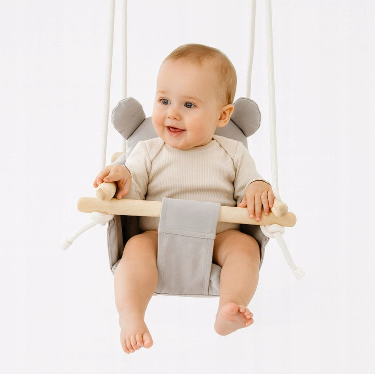 Madej-babyschommel - schommelstoel - grijs - schommel