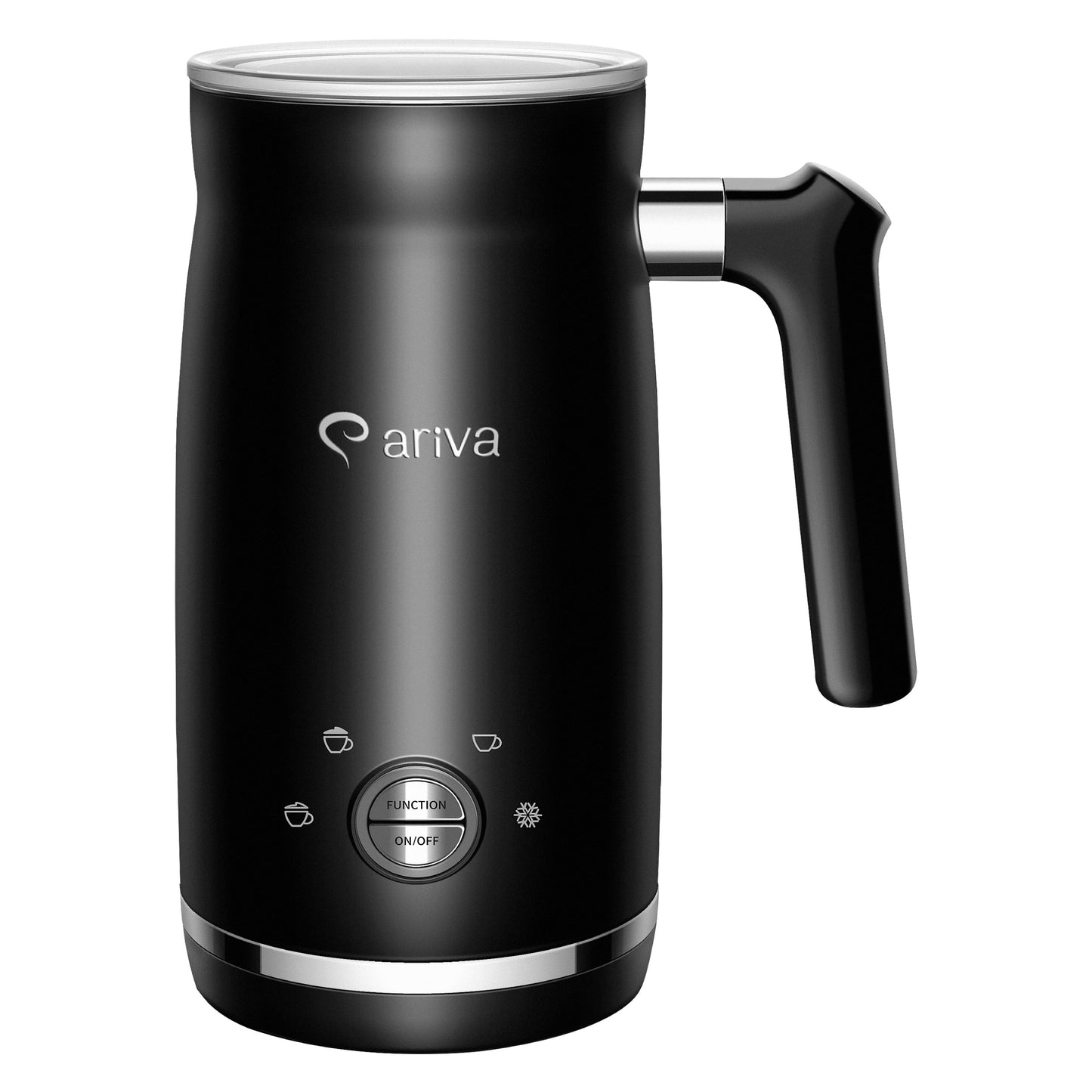 ARIVA-4 in 1-Electric milk frother-Froth for cappuccino, latte, and frappe, hot chocolate in 1 minute