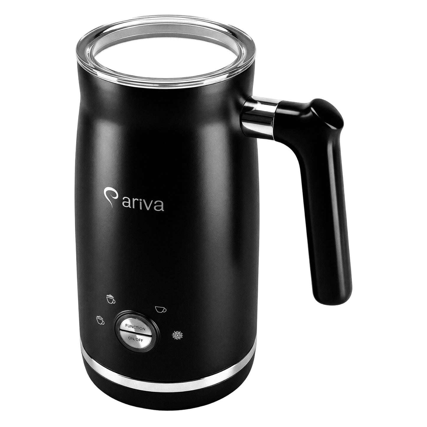 ARIVA-4 in 1-Electric milk frother-Froth for cappuccino, latte, and frappe, hot chocolate in 1 minute