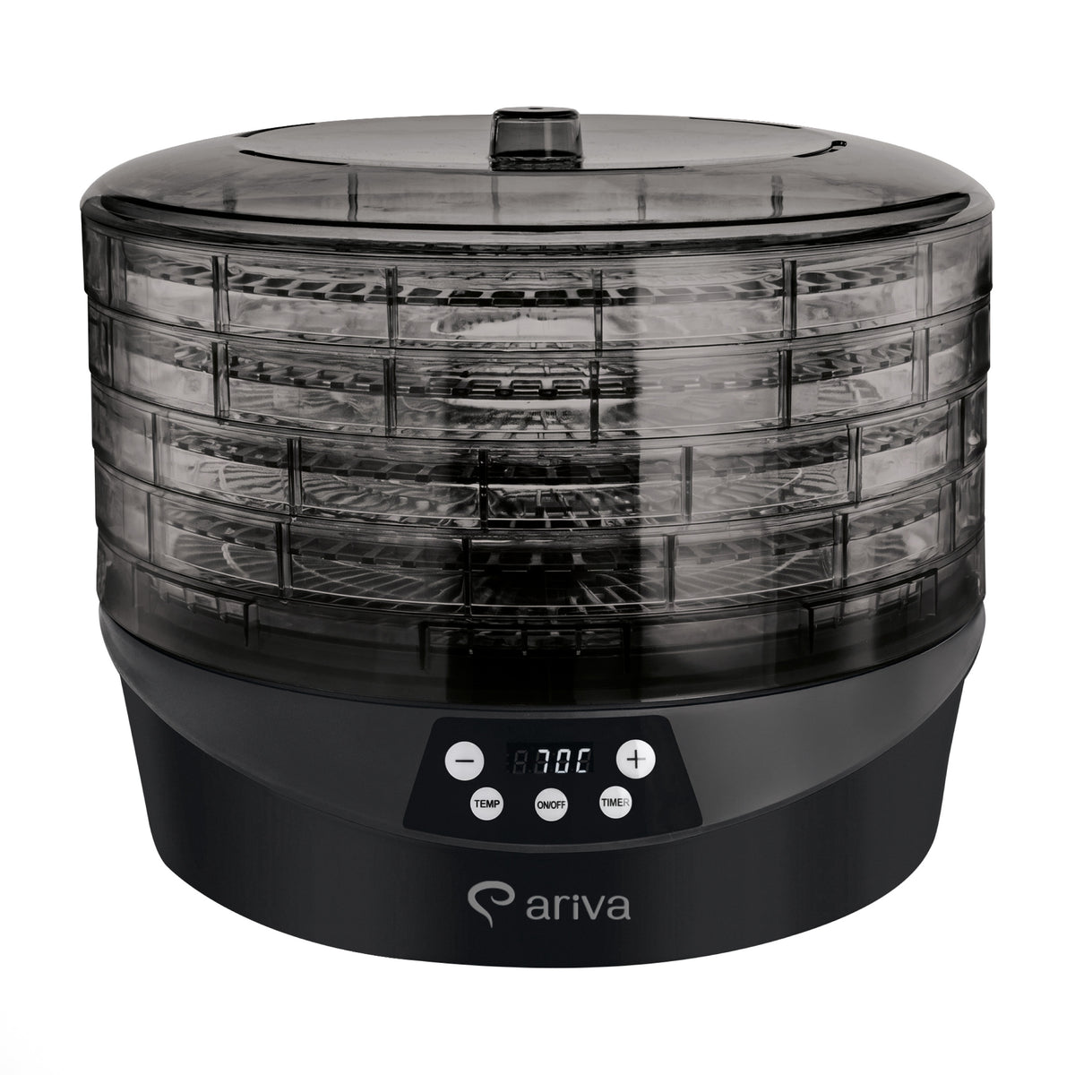 ARIVA-Voedseldroger-500W-5 Etages-BPA vrij-35 tot 70°C-Timer