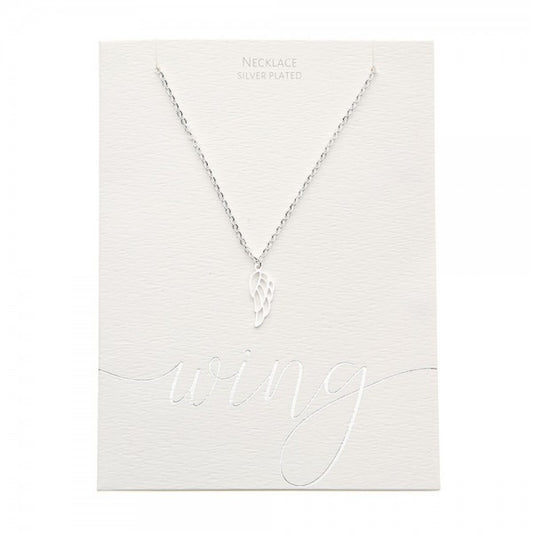 Crystals by HCA-Classic-Ketting-Verzilverd-Engelenvleugel