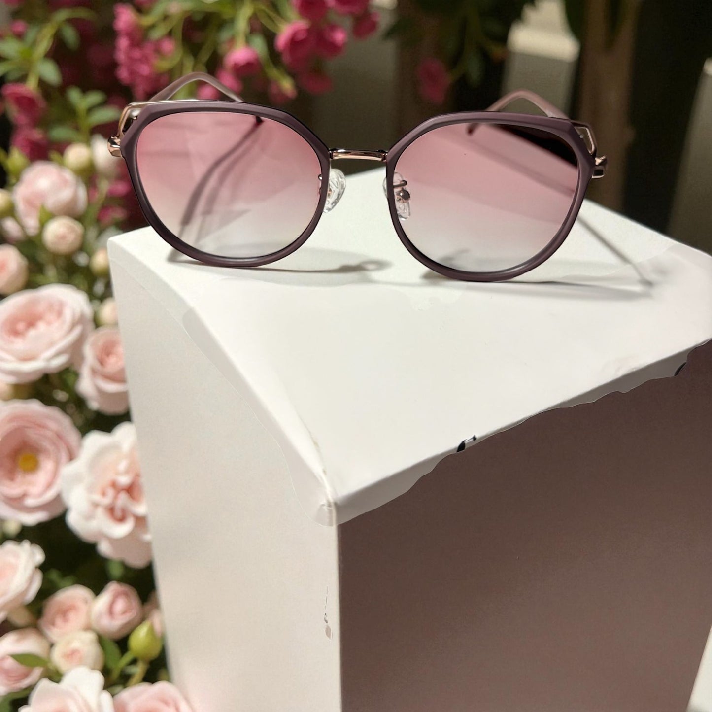 Zonnebril-Enzo Colini-Dames-Dusty Rose-Etui en doekje GRATIS