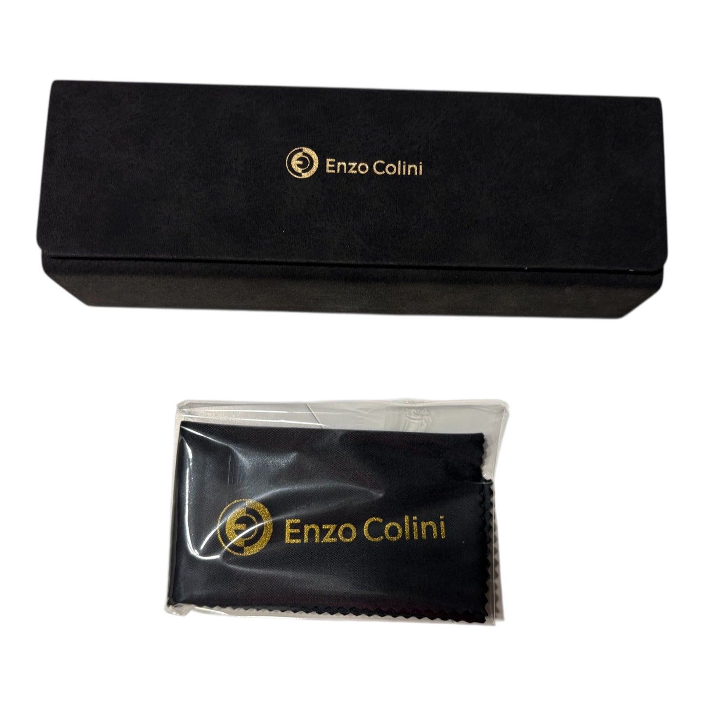 Zonnebril-Enzo Colini-Dames-Goud en paars-Etui en doekje GRATIS