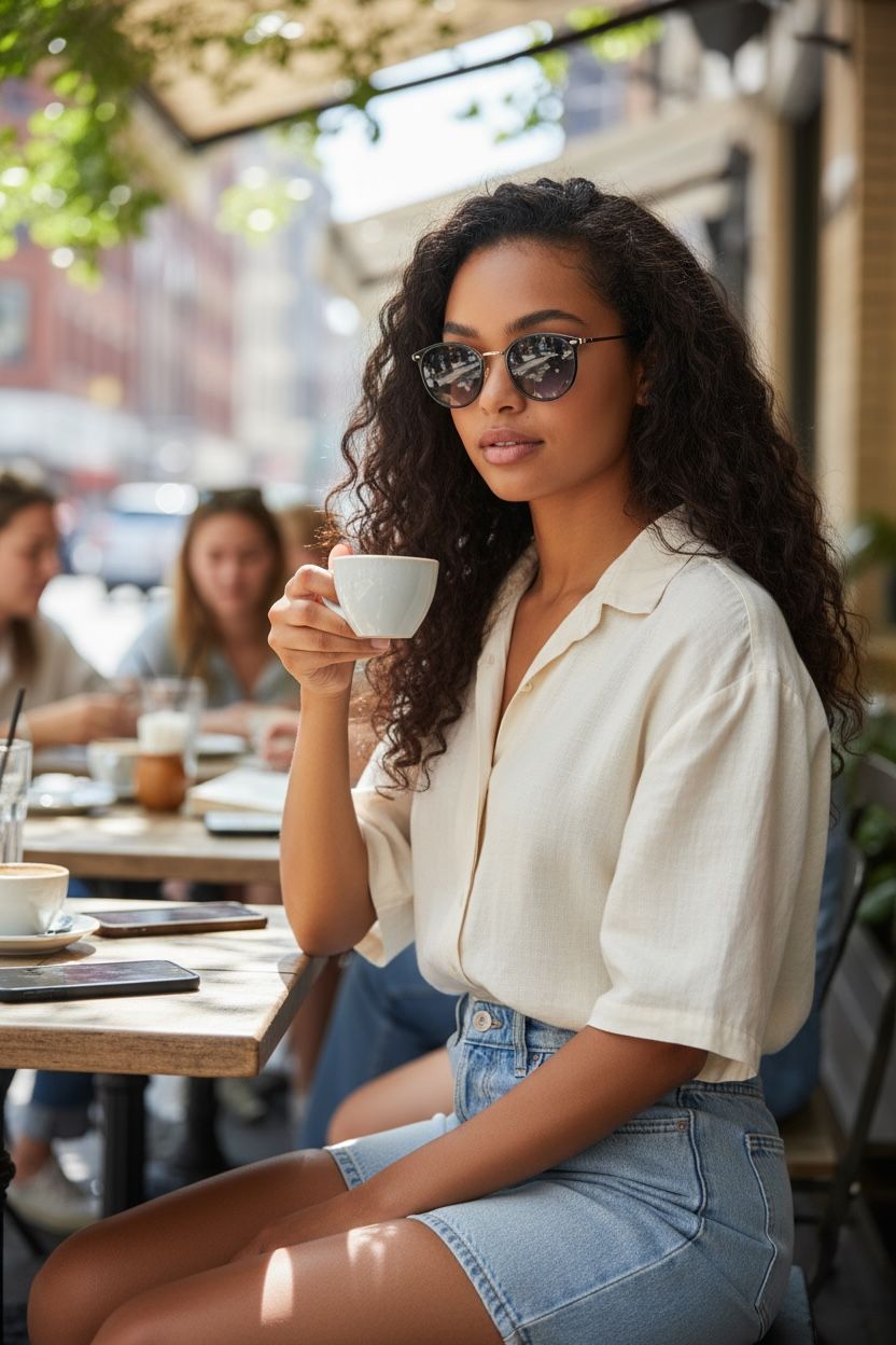 Zonnebril-Enzo Colini-Dames-Zwart-Etui en doekje GRATIS
