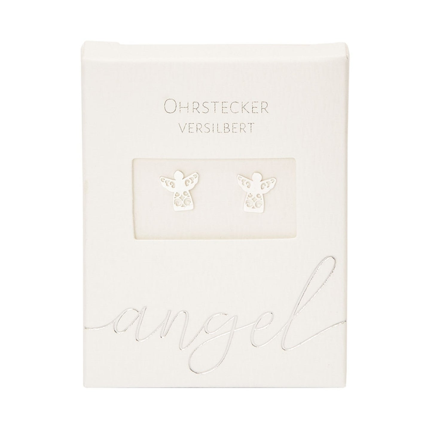 Crystals by HCA-Classic-Oorbellen-Verzilverd-Beschermengel